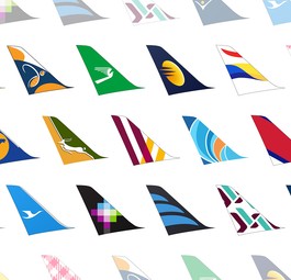 Design: Zu welchen Airlines gehören diese Seitenleitwerke?