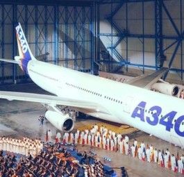 Am 5. Oktober 1991 wurde der Airbus A340 erstmals der Öffentlichkeit vorgestellt.