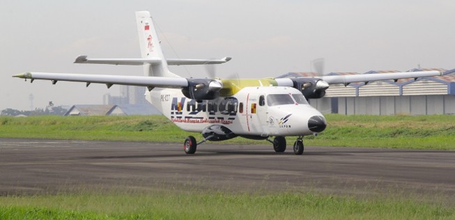 N219 am Husein Sastranegara Airport: Der Testflug dauerte rund 30 Minuten.