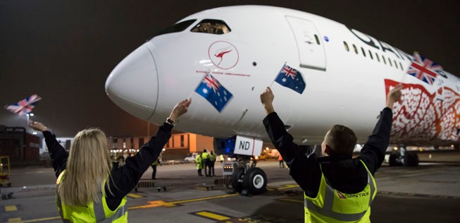 Inzwischen fliegt Qantas mit dem Dreamliner auch Perth - London nonstop.