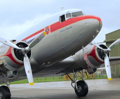 Die Douglas DC-3 in Lelystad: Sie bleibt für immer am Boden.
