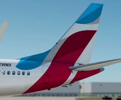 Boeing 737 Max in Eurowings-Farben (Montage): Bald Realität?