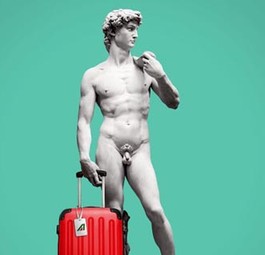Die Werbeanzeige von Alitalia: Große Wirkung.