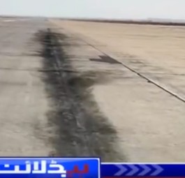 Triebwerke des A320 berührten Piste von Karachi