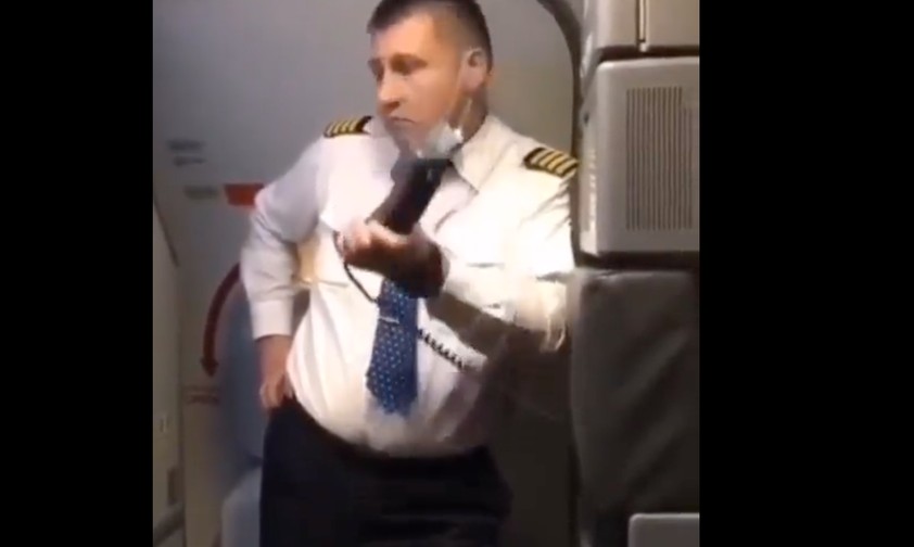 Pobeda-Pilot: Mutiges Statement.