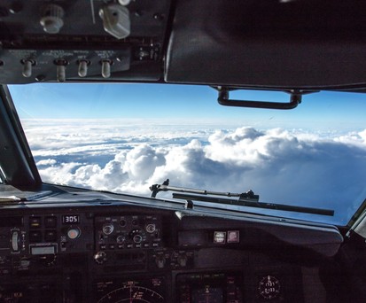 Cockpit: Eigentlich kein Schlafplatz.