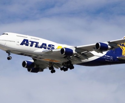 Eine 747-400 von Atlas Air: Die Fluggesellschaft betreibt elf Passagierflugzeuge.