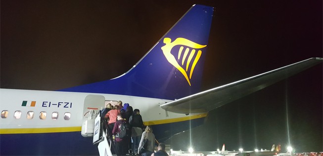 Boarding bei Ryanair: Künftig mit weniger Handgepäck.