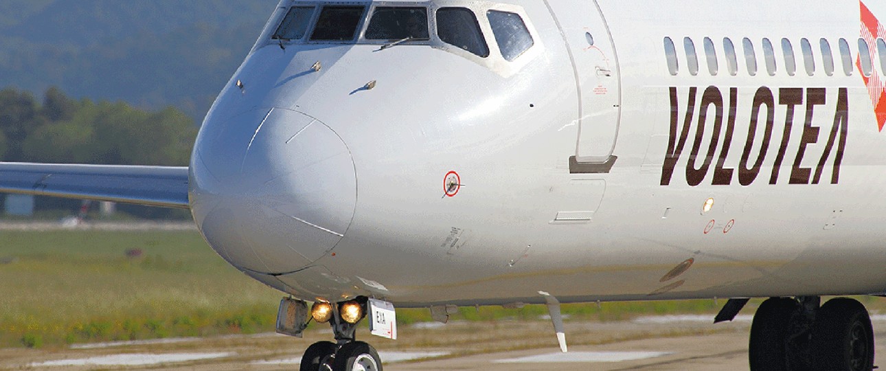Flugzeug von Volotea: Gerade nicht beliebt bei Italiens Luftfahrtbehörde.
