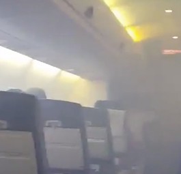 Rauch an Bord versetzt Passagiere in Panik