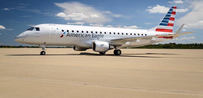 Embraer E175 von American Eagle: Bei 5G teils problematisch.