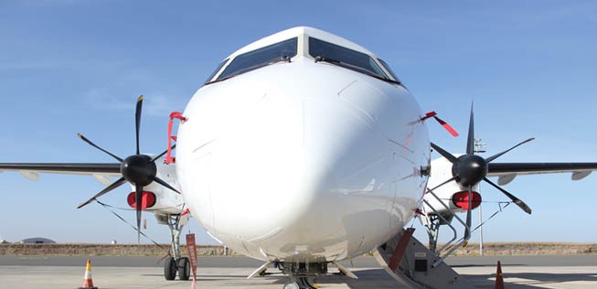 Bombardier Dash 8 Q400 von Jambojet: Die Fluglinie baut aus.