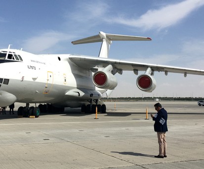 Eine alte Ilyushin Il-76TD (hier bei der Dubai Air Show): Neue Version auch zivil geplant.