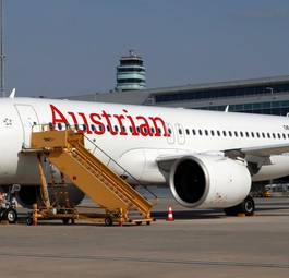 Die OE-LZN (Archivbild): Der Airbus A320 Neo steckt in Heathrow fest.