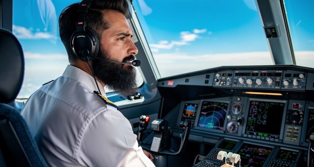 Pilot mit Bart: Das ist bei Hawaiian Airlines bald verboten.