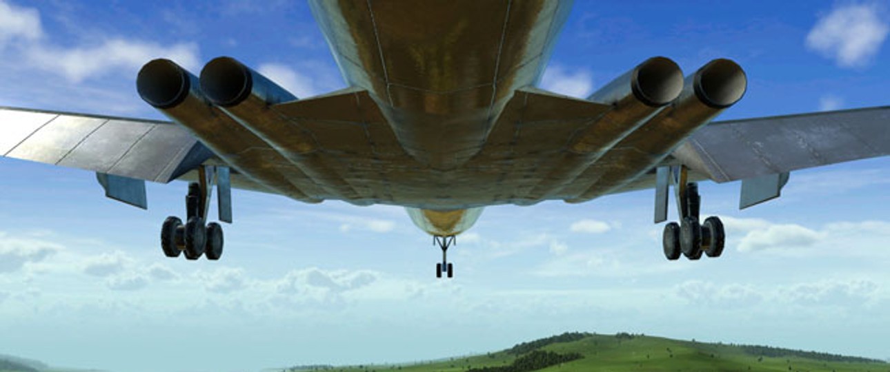 Auf Transport Fever kann man unter anderem mit einer de Havilland DH-106 Comet...