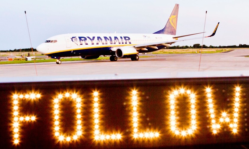 Ryanair-Jet am Flughafen Bremen: Nur noch bis Ende März 2027 dort zu sehen.
