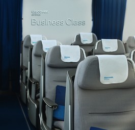 Die Business Class von Discover Airlines: Die Airline vergrößerte die teuerste Reiseklasse in ihren beiden Airbus A330-200.