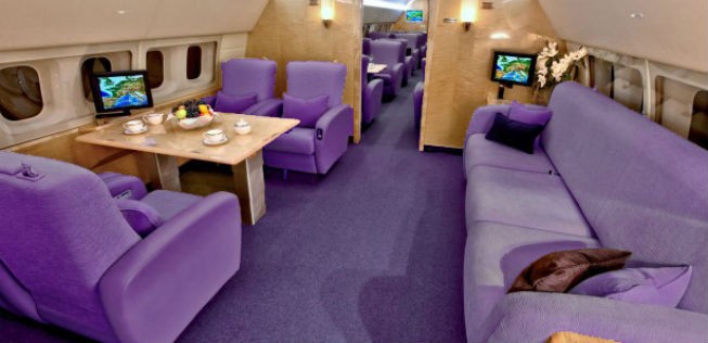 Die Privatjet-Airline aus den USA verfolgt ein einheitliches Farbkonzept.