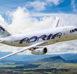 Superjet in den Farben von Adria Airways: Es wird bei der Visualisierung bleiben.