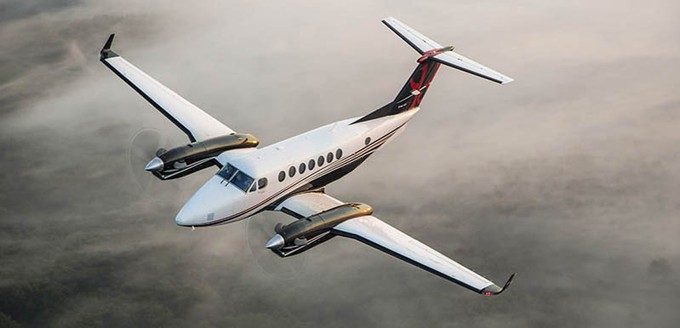 Zum Vergleich: Das Vorgängermodell King Air 350.