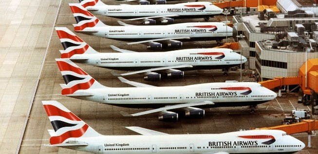 Am <a href="https://www.aerotelegraph.com/hier-fliegen-die-meisten-jumbo-jets">meisten Jumbos im Passagierbetrieb</a> hatte zum 50-jährigen Rollout-Jubiläum 2018 British Airways: 36 Stück.