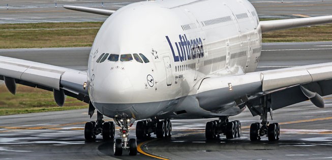 Airbus A380 von Lufthansa: Unheimliche Begegnung in Los Angeles.