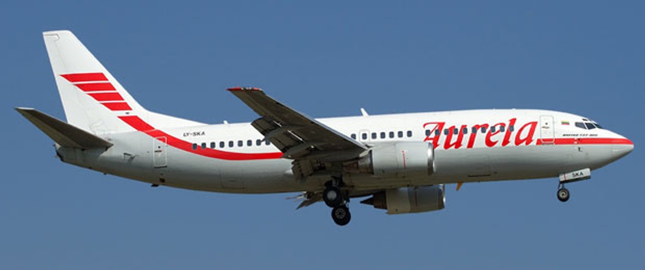 B737 von Aurela: Nicht mehr im Auftrag von Monarch unterwegs.