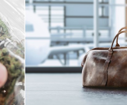 Cannabis und Handgepäck am Flughafen: Auf Inlandsflügen passt das nun zusammen.