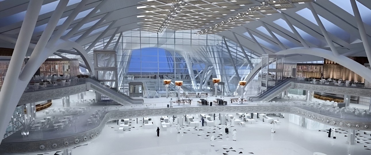 Terminal des Flughafens Neom Bay: Noch ganz schön viel Platz.