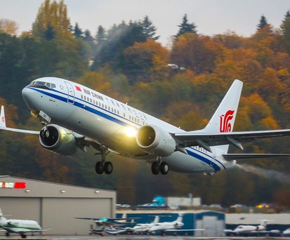Boeing 737 Max in den Farben von Air China: bald darf sie wieder abheben.
