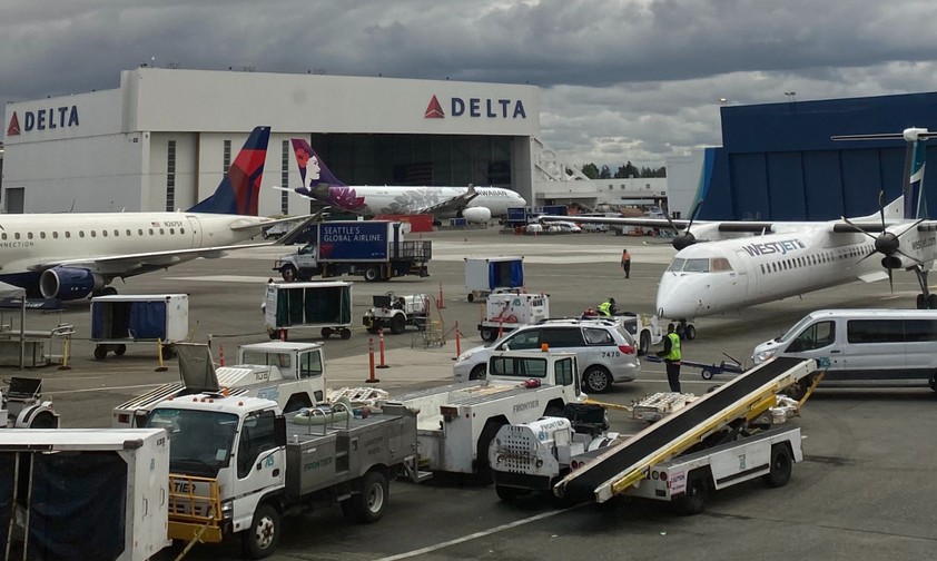 Viel los am Flughafen Seattle-Tacoma: Wie lange reicht die Kapazität noch aus?