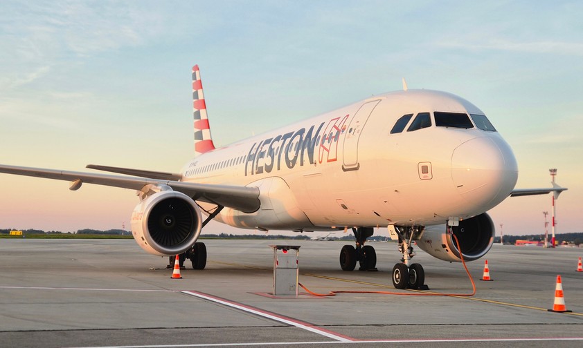 Jet von Heston Airlines: Die Fluglinie aus Litauen gehört zu den Wet-Lease-Partnern von Arkia.