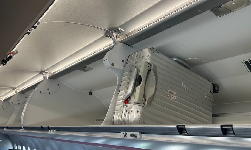 Handgepäckfächer (hier in einem Airbus A321 Neo von Eurowings): So leer sieht es selten aus.