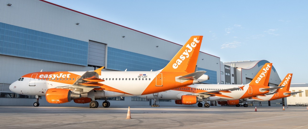 Jets von Easyjet bei SR Technics: Übernahme in Malta.