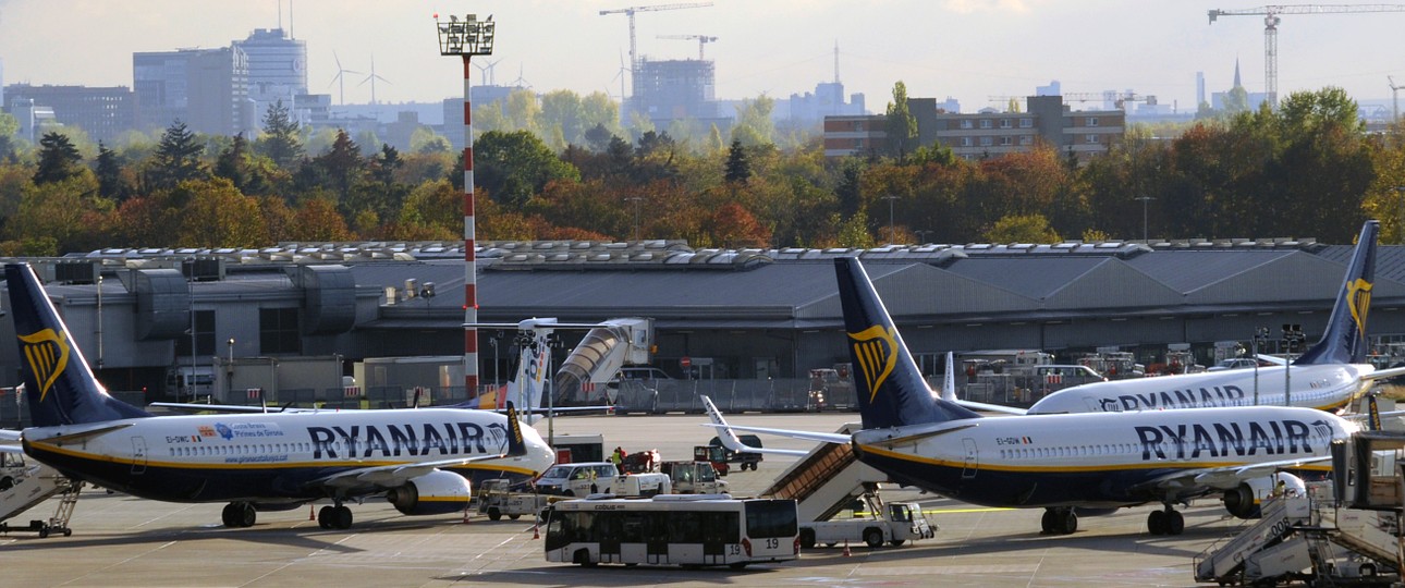 Jets von Ryanair: Immer mehr bleiben am Boden.