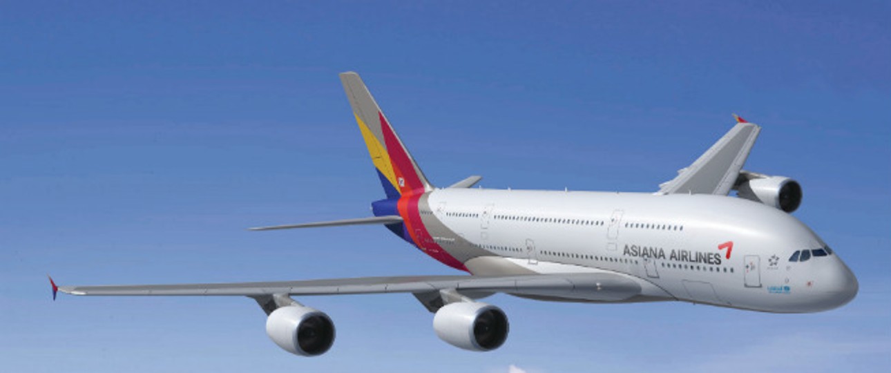 Airbus A380 von Asiana: Bald am Main zu sehen.