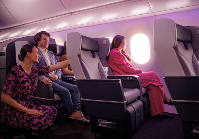 Und so wird die Premium Economy aussehen.