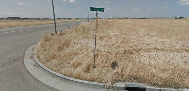 In Stockton bei San Francisco gibt es eine Alitalia Avenue, zudem eine Qantas Lane und einen Frontier Way (Tipp von Leser Lucas Graewin).