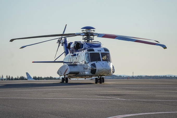 Wichtig für den Flughafen Bergen: Hubschrauber.