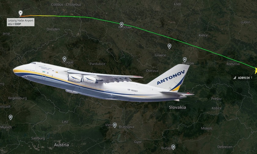 antonov an 124 nach leipzig