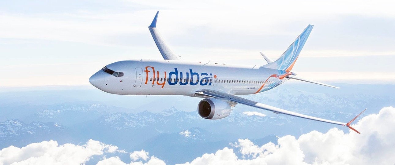 Eine Boeing 737 Max von Flydubai: In solche einem Jet spielten sich die dramatischen Szenen ab.