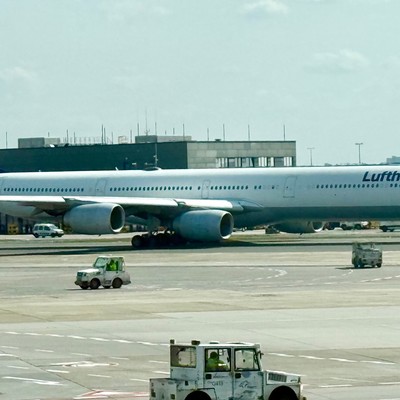 Airbus A340-600 von Lufthansa: Im Januar ist Schluß.