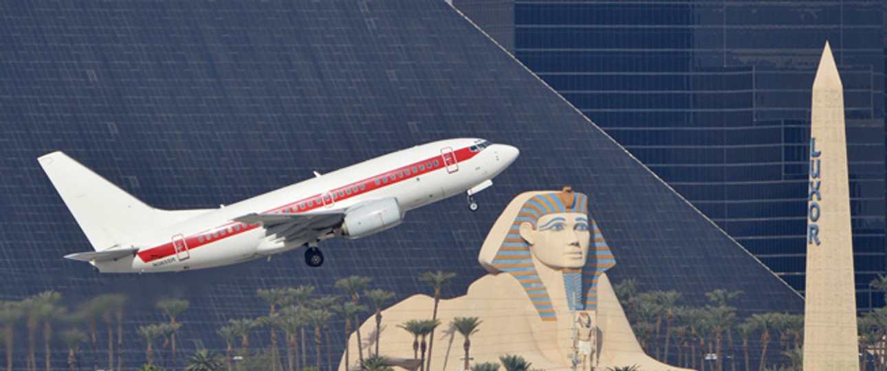 Boeing 737 von Janet Airlines: Ab Las Vegas an geheime Orte unterwegs.