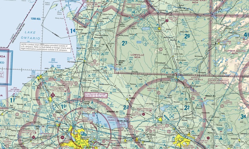 FAA-Karte: Hier wird der See noch eine Weile seinen korrekten Namen tragen. 