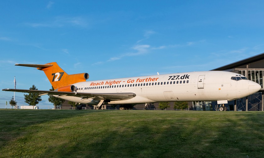Die Boeing 727-200 im dänischen Skanderborg: Die Maschine ...