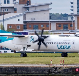 Dash 8 von Luxair: Im Winter wenig in der Luft.