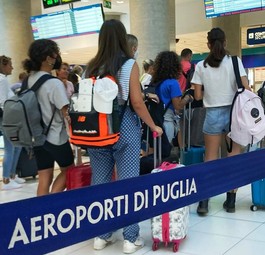 Absperrband am Flughafen Bari: In Apulien soll eine neue Airline an den start gehen.