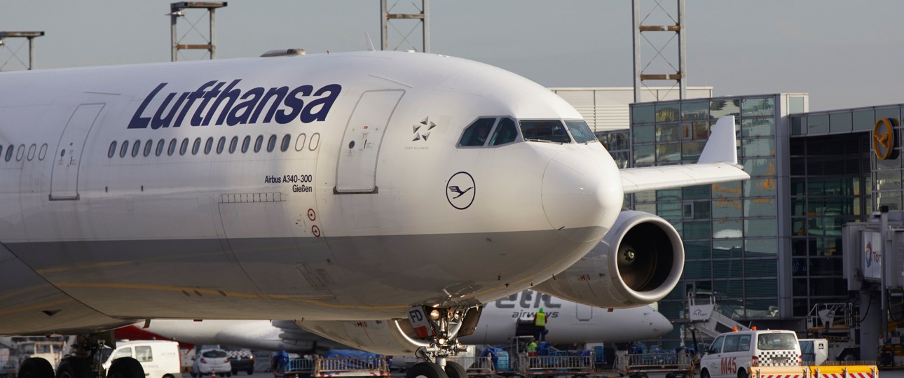 Airbus A340-300 von Lufthansa: Derzeit das Modell der Wahl Richtung Peking.