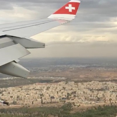 Anflug auf Tel Aviv mit Airbus A330 von Swiss: Vorerst nicht mehr möglich.